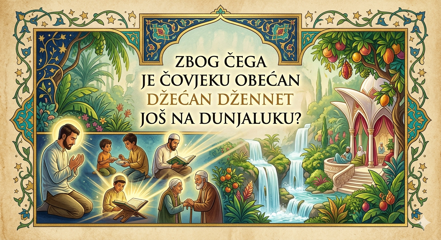 Zbog čega je čovjeku obećan džennet još na dunjaluku?