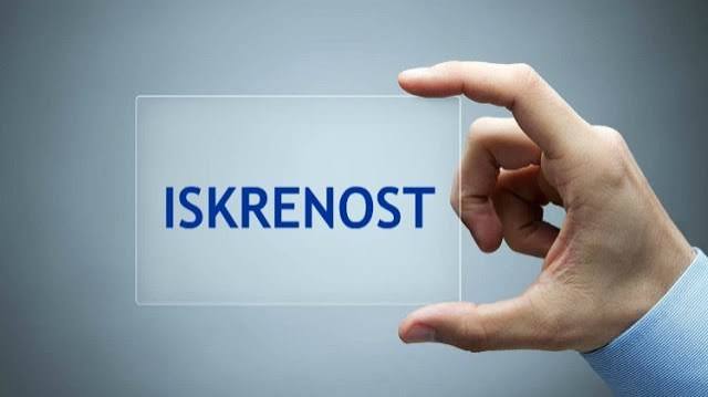 Iskrenost u našim srcima i našim djelima